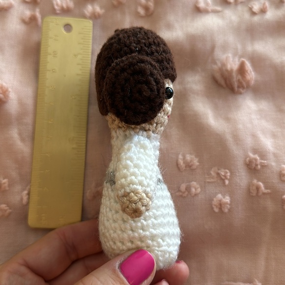 ✨ Star Wars Princess Leia crocheted doll ADORABLE 4” - Picture 6 of 8